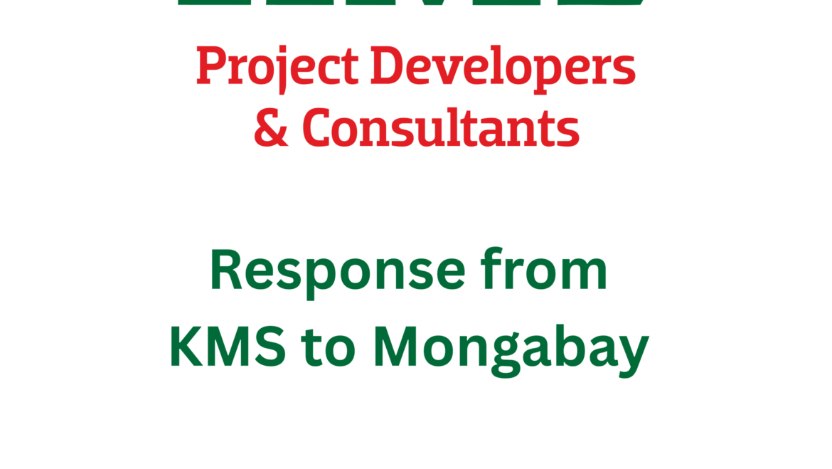 Response from KMS to the Mongabay regarding John Cannon article “‘Cowboys and intermediaries thrive in Wild West of the carbon market” which was published on 9th January 2024.
